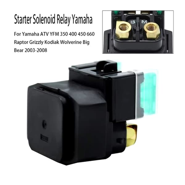 Motorcykel Starter Solenoid Startrelæ Passer Til YFM250 350 40 One Size