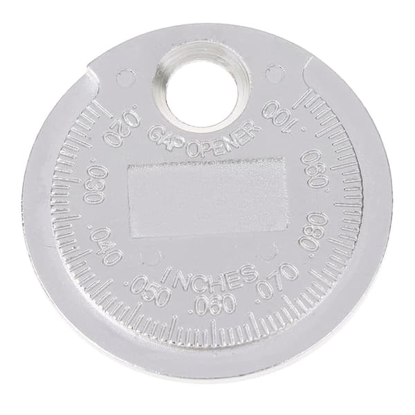 2st Tändstift gap mätare verktygsmått mynttyp 0,6-2,4mm Silver 2Pcs
