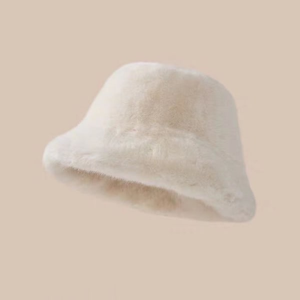 Vinter Vindtett Varmt Fluffy Kvinners Mote Ensfarget Plysj Khaki