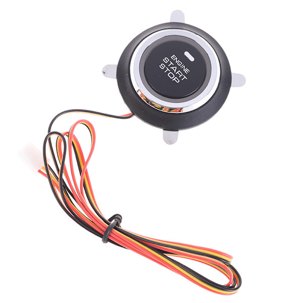 12V Auto Ersättningsbil Motor Start Stopp Tryckknapp Tändning Black one size