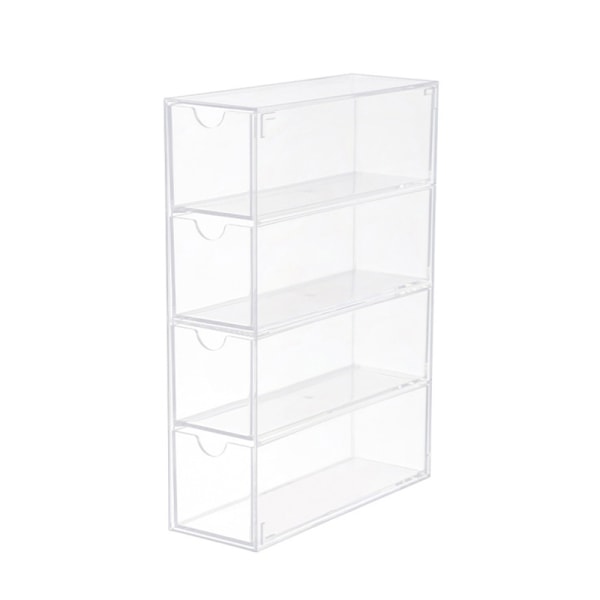 Silmälasien säilytyslaatikko 4 kerrosta Suuret lasit Organizer Multif Transparent one size
