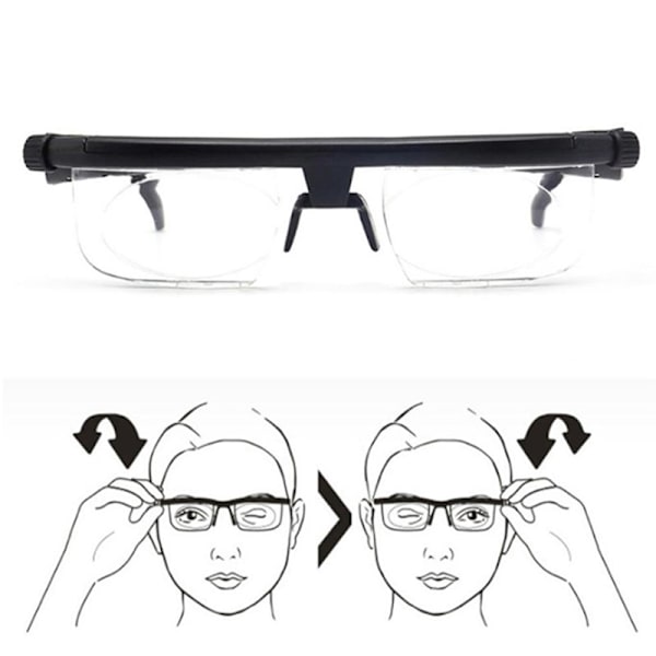 Justerbar styrke Lens Eyewear Variabel fokusafstand Vision black onesize