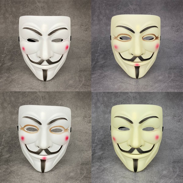 Vendetta Hacker Mask Anonym julefestgave til voksen K A11 one size