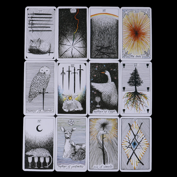 78 kpl Wild Unknown Tarot Deck Rider-Waite Oracle Set Fortun Multicolor one size