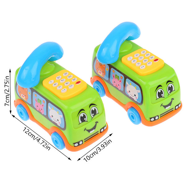 Baby lelut Musiikki Sarjakuva Bussi Puhelin Opetus ja Kehittävä Kid Ramdon Color one size