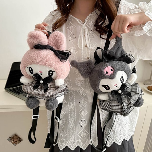 Plushie Sanrio Pehmoleikkikassi Kuromi My Melody Suuri Kapasiteetti K A3