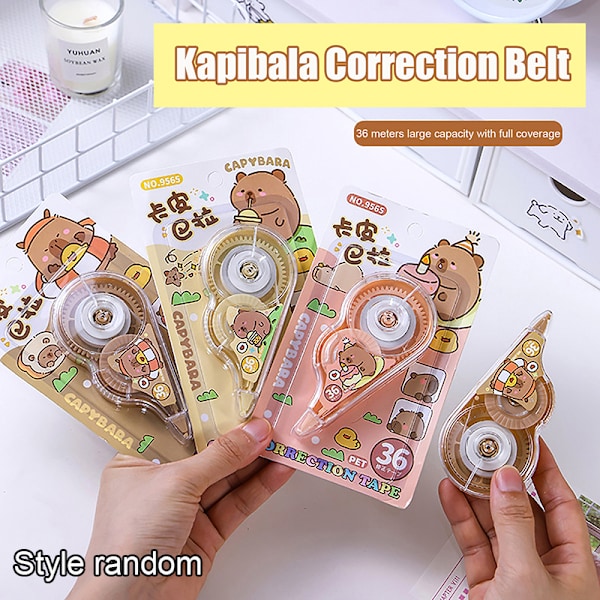 e Capybara Cartoon White Out Korrigeringstejp Korrigeringstejp Statione onesize