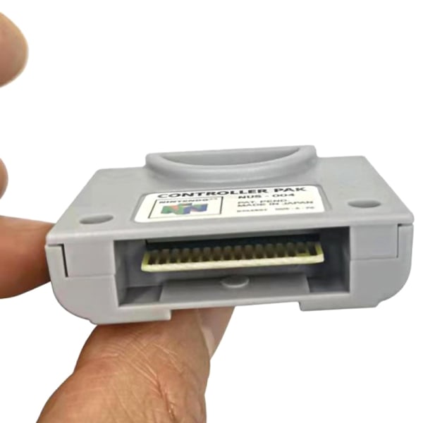 1Pc Memory Card 64 Controller N64 Controller Pack Expansion Me Gray onesize