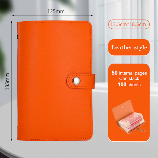 100 Kuverter Pengebesparende Genanvendelig Udfordring Par Besparelser Penge Orange