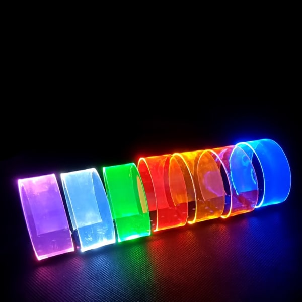 LED-batteri Lysemitterende Underholdning Jubelrekvisitter Night R A4 one size