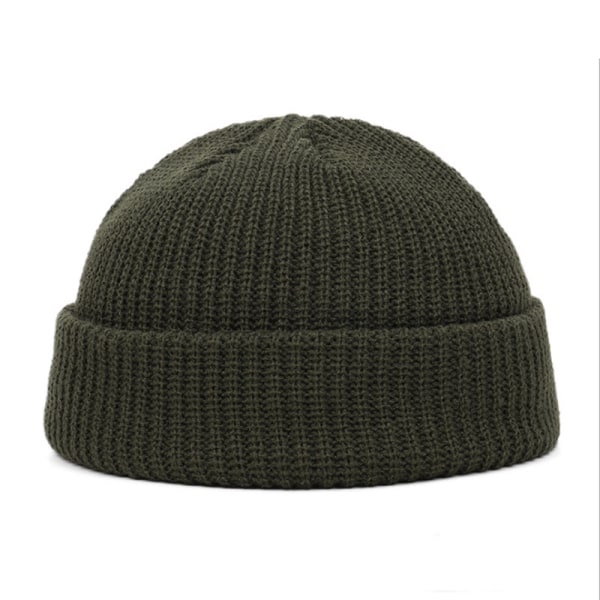 Unisex Herr Kvinnor Möss Hatt Varm Ribbad Winter Turn Ski Fisherm Green one size