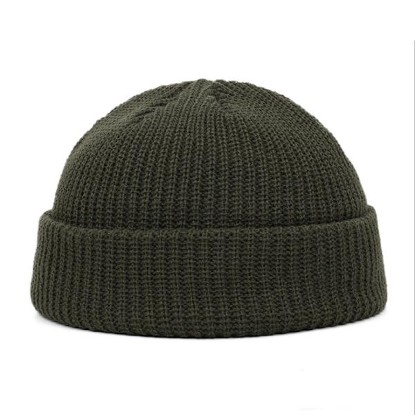 Unisex Miesten Naisten Pipo Hattu Lämmin Ribbed Winter Turn Ski Fisherm Green one size