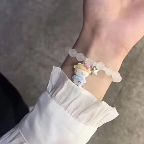 Mode Keramik Pärl Armband Mångsidig Kt Katt Armband Söt A3