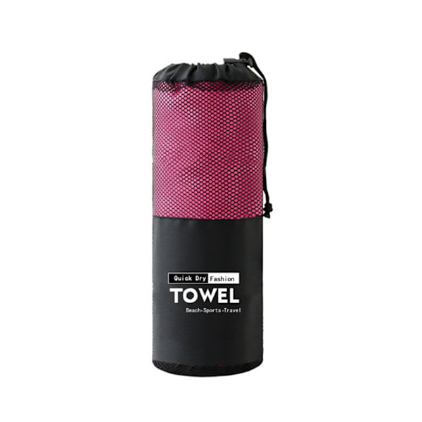 Mikrofiberhandduk Sportbad Gym Snabbtorkande Resor Simning C Red 40*80cm