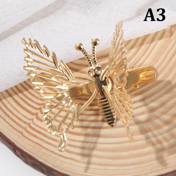 The Moving Butterfly Hairpin e Gold Håraccessoarer Vintage Ba Gold A3