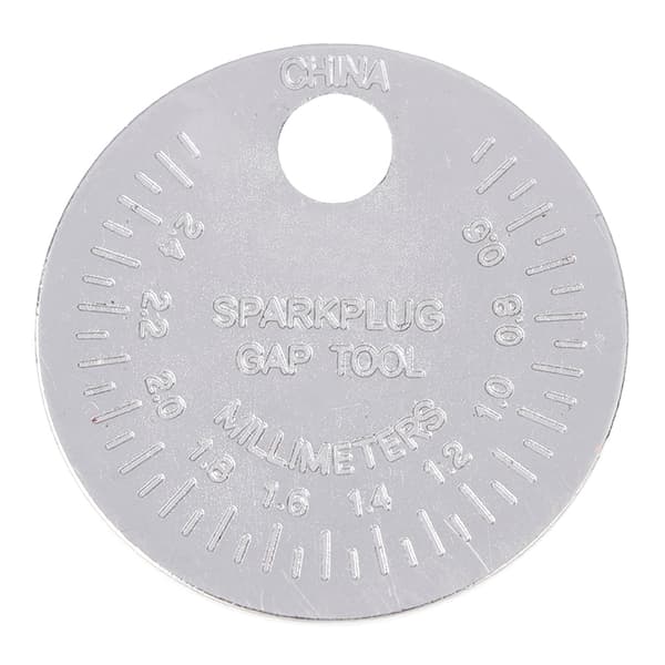 2st Tändstift gap mätare verktygsmått mynttyp 0,6-2,4mm Silver 2Pcs