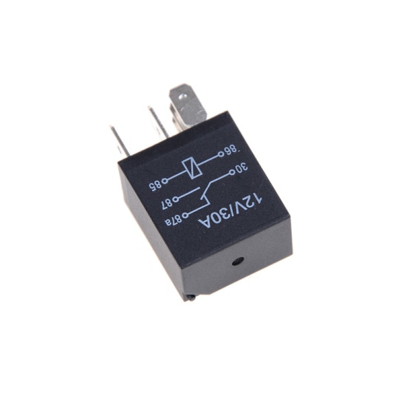 2st DC 12V 5 Pins 30A Automotive Changeover Relay Bilcykel Rel Black 2Pcs