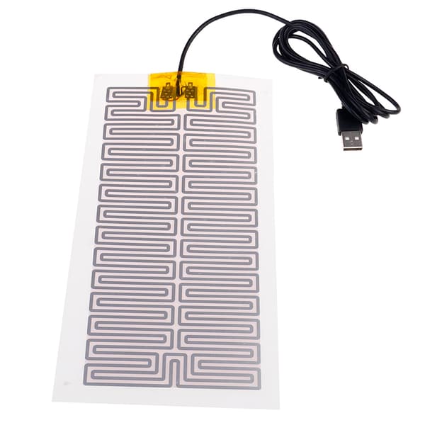 1X USB 5V 10CM*21CM Varmevarmer Vinter Varm Plate For Midje white one size