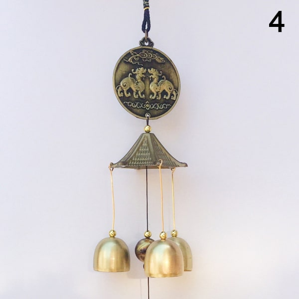 Antik Wind Chime Kobber Yard Have Udendørs Living Dekoration 4 one size