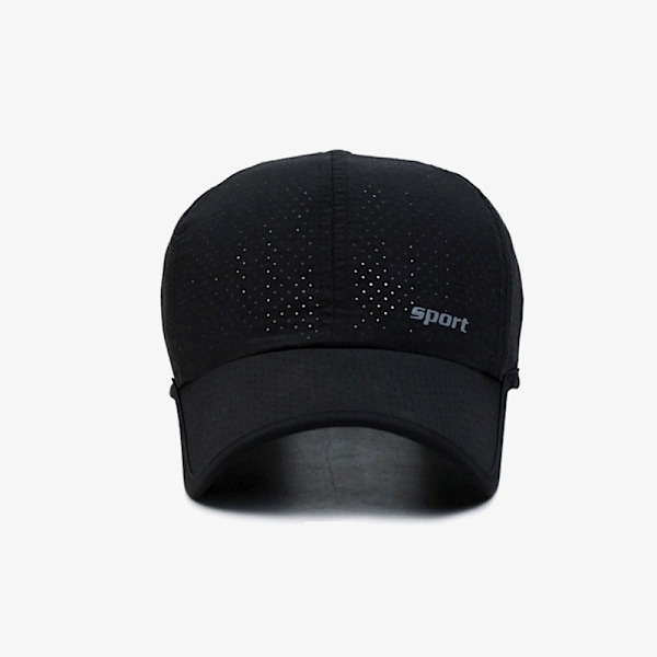 Män Kvinnor Sommar Baseball Cap Snabbtorkande Hattar Unisex Breathab Dark gray one size