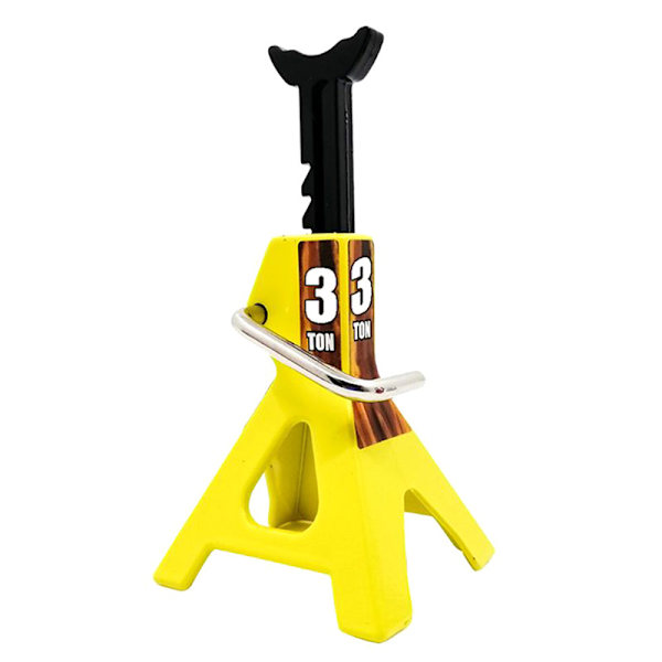6 Ton Simulation Jack Stands Lift Pair Rack Remote Toy Car Yellow 3 ton