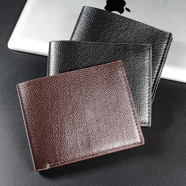 Herrplånbok Äkta läder Herrplånböcker Premiumprodukt Real C Black one size