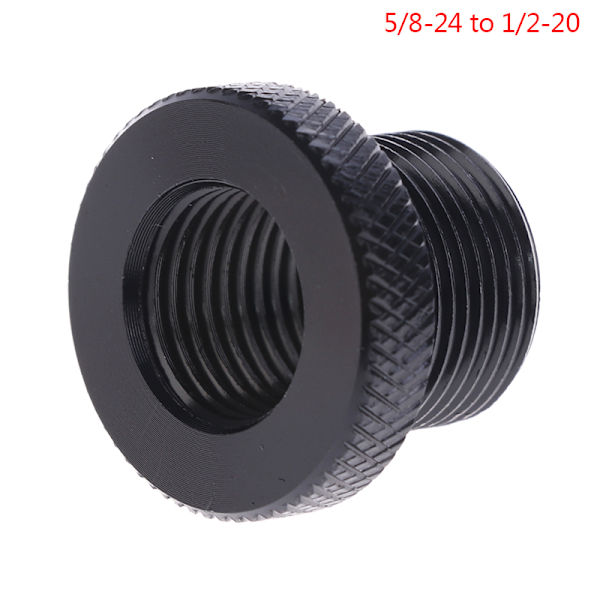 5/8-24 - 1/2-20 - M14 auton polttoaineensuodattimen piipun kierteen sovitin f Black 5/8-24 to 1/2-20