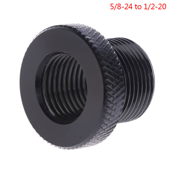 5/8-24 till 1/2-20 till M14 bilbränslefilter fat gängad adapter f Black 5/8-24 to 1/2-20
