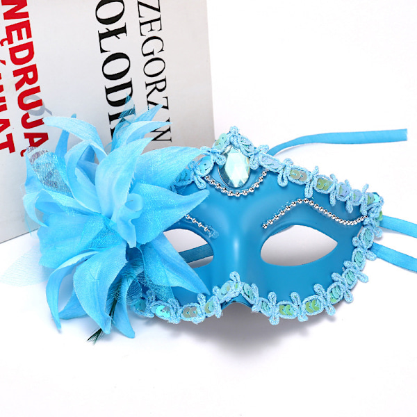 Halloween Princess Maske Stor Lily Maske Prinsesse Kjole Maske BL 20*10*10