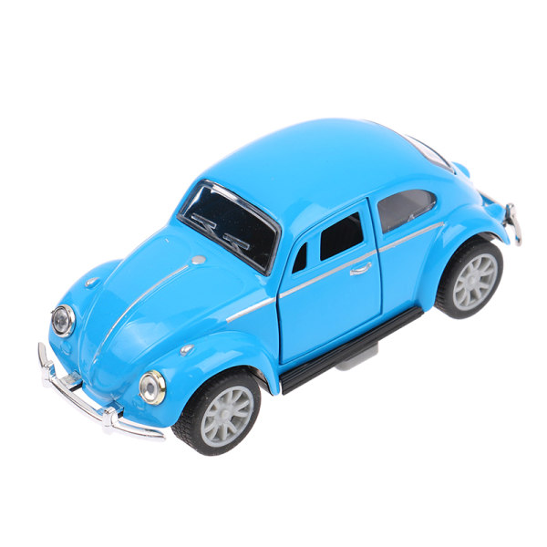 1:32 Retro Vintage Beetle Pull Back Bilmodel Legetøj Børnegave Blue 1pc