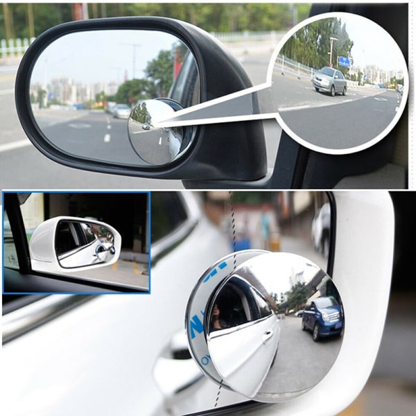 2stk Blind Spot Fjernelse Spejl Bil Vidvinkel Konveks Spejl Bli Color B 1PCS