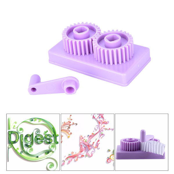 1XCrimper puristustyökalu hine Paper Quilling Papercraft DIY Quil Purple one size