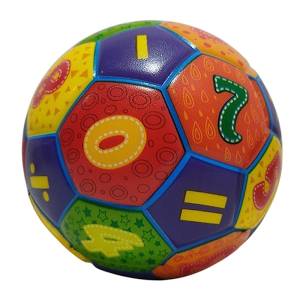 6,3 cm fast elastisk boll för barn, pussel, tidig utbildning, fotboll C