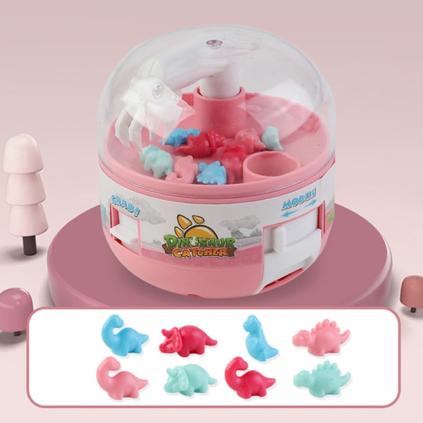 Mini Claw hine Stuff Gashapon Toy Grabber Fingerspids Legetøjsgaver Pink One Size