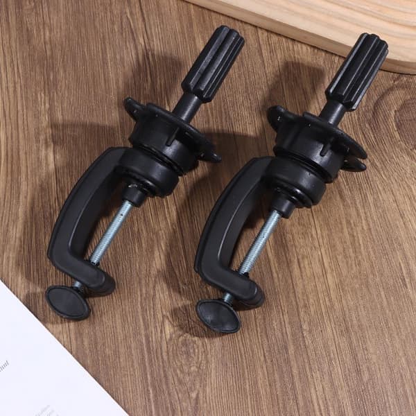1/2/5 st justerbar plast mini perukhuvud stativ bordsklämma hår 2Pcs