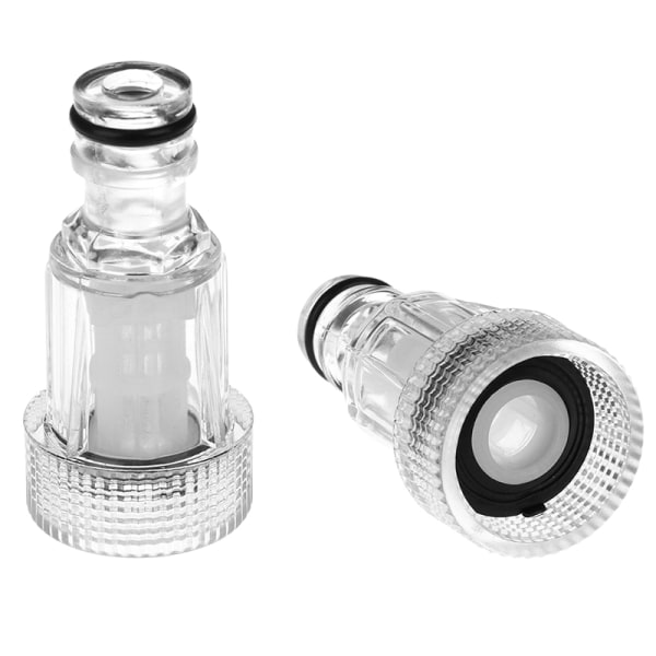 2st Hona 25mm snabbkoppling med filterkran Adapter fau White 2pcs