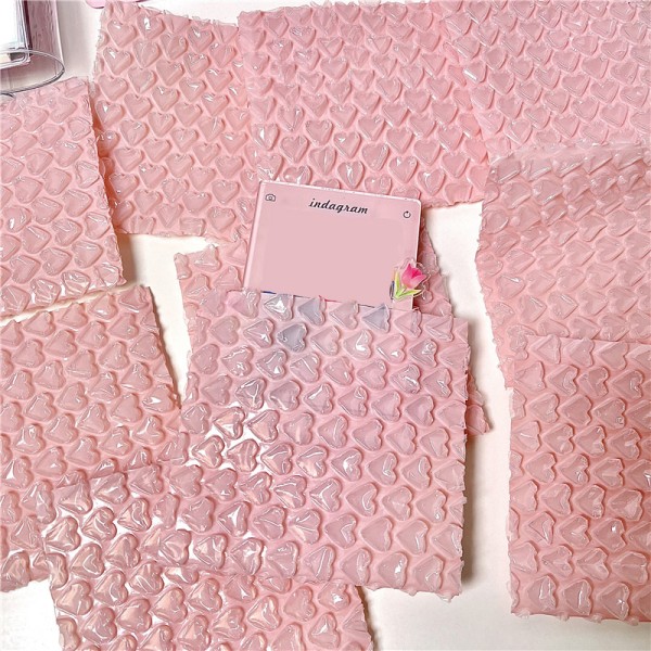 10 stk Pink Love Polstret bobleforet Vandtæt indpakning P Pink one size