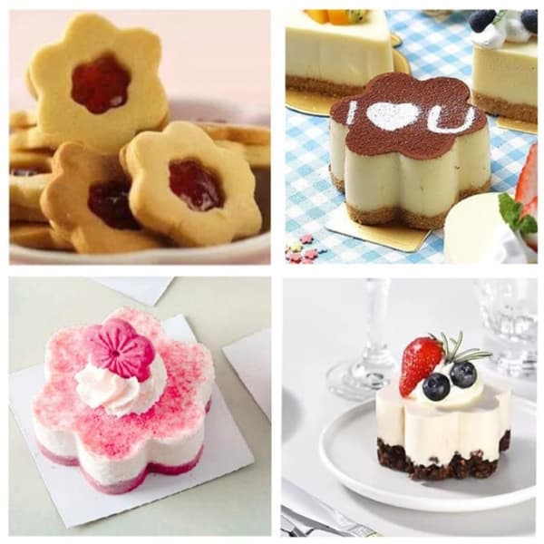 1 stk rustfritt stål tertering bakemousse perforert smuldre D