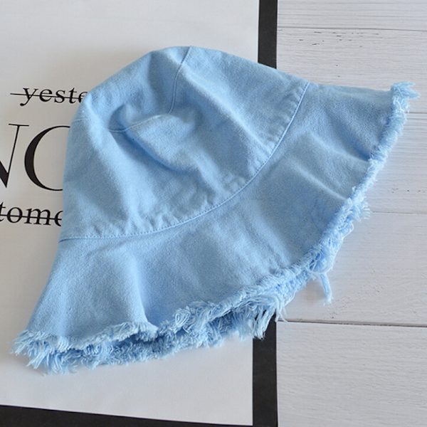 Brevtrykk Bøttehette Herre Dame Unisex Bananlue Bob Caps Hei Blue One Size