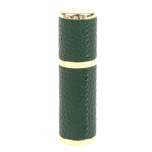 5ML læder parfumeflaske Bærbar sprøjte Genopfyldelig Tom Pe Green 5ml empty