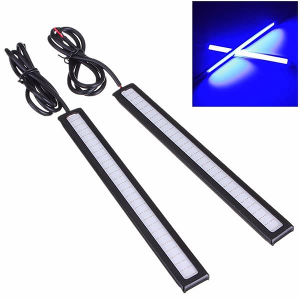 4stk Blå Super Bright Car COB LED-lys DRL Tåkekjøringslampe Blue 4pcs