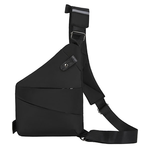 Mies vedenpitävä henkilökohtainen olkatasku Rintalaukku Cross body sl Black R