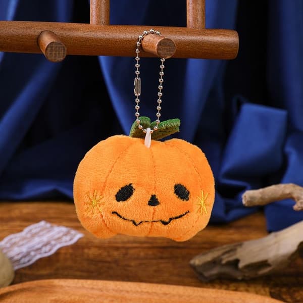 Halloween plys-nøglering til kvinder græskar spøgelse flagermus heksehat A3
