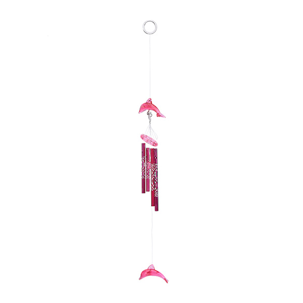 Dolphin Creative Crystal 4 metalliputket Tuulikello Tuulikello Hom pink one size