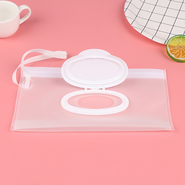 Bärbar våtservetter för baby Clutch Bärväska Våtpapper Tiss White one size