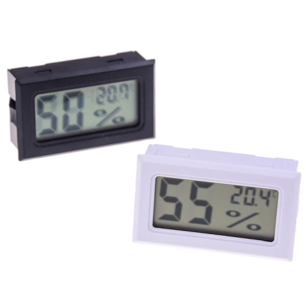 Liten størrelse digitalt lcd termometer hygrometer fuktighetstemperatur oppfylt Random Color onesize