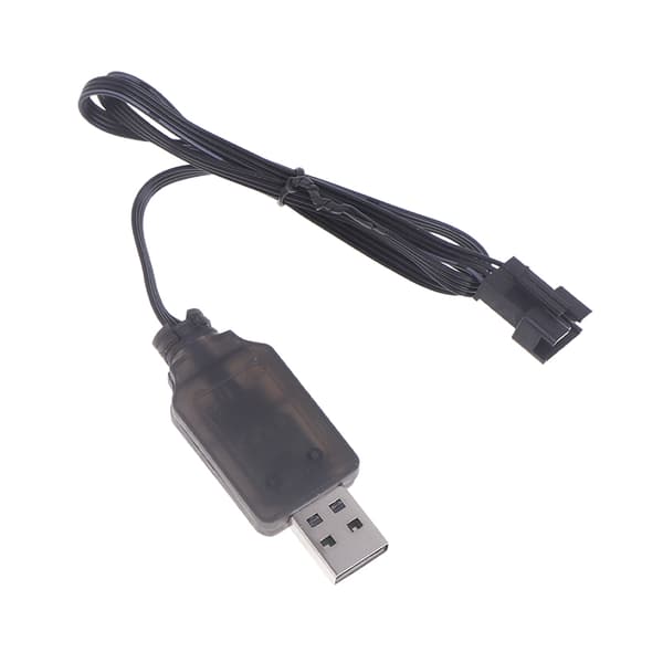 1 STK 7,4V SM-4P Plugg USB-lader for DE36W DE65 HM202 EC08 EC16 Black