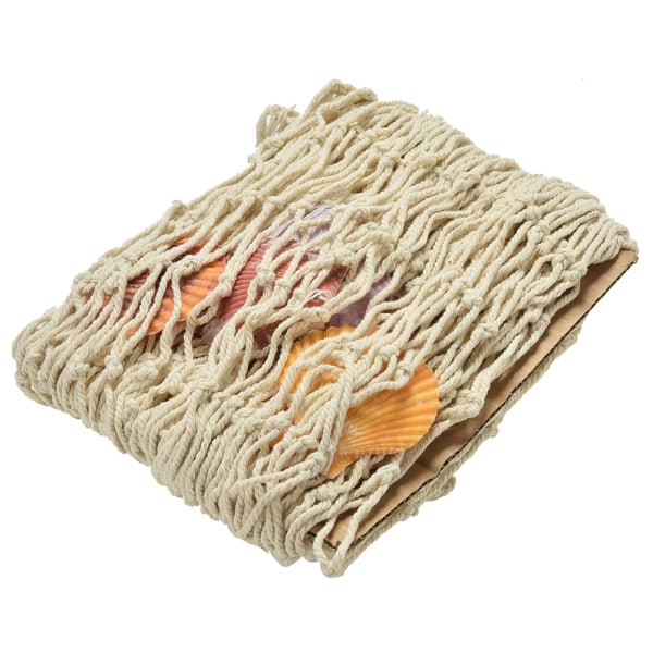 Fiskenet Dekoration Nautisk Dekorativ Fiskenet Havskaller Beige Shell one size