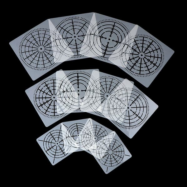 DIY 12 st återanvändbara Mylar Mandala Dotting Målningsstenciler Temp One Size