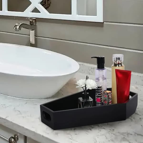 Gotisk Kisteformet Træ Opbevaringsboks Sort Kiste Makeup Org 1pc